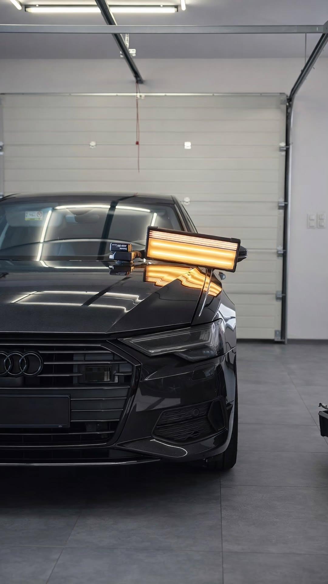 Naprawa maski Audi A6 pod lampą PDR